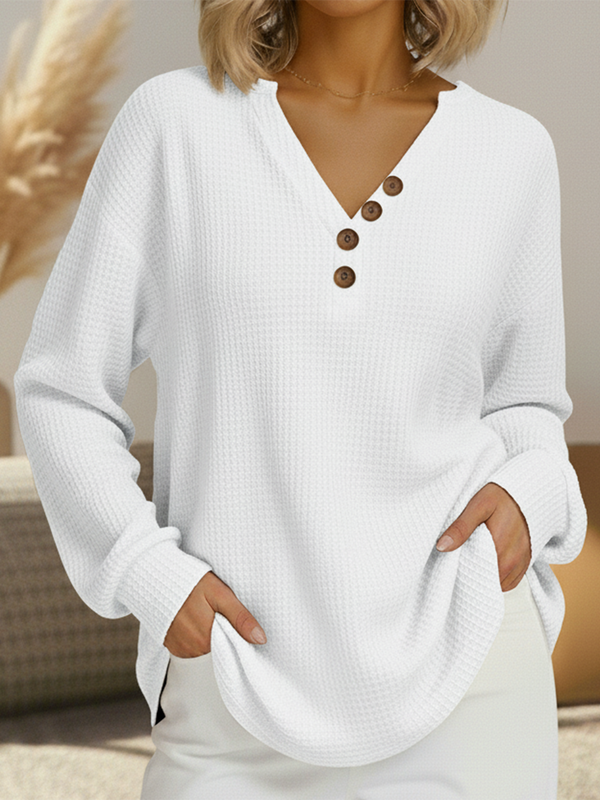 Victoria™ | Schlichter Pullover mit V-Ausschnitt