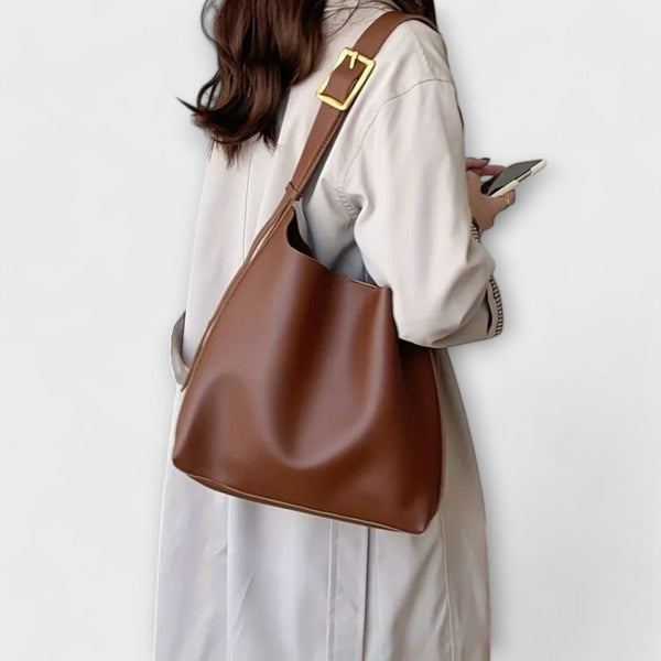 Isidore - elegante Schultertasche aus Leder