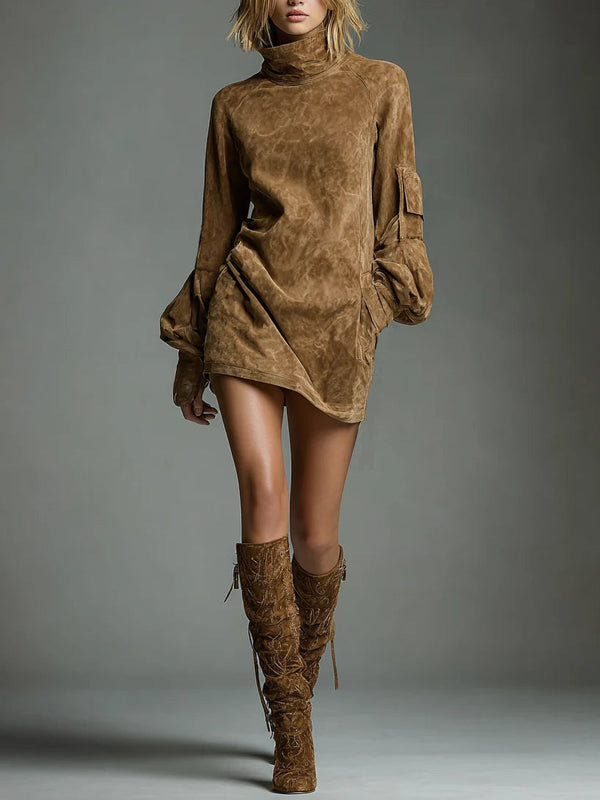 Marlowe | Vintage-Wildleder-Minikleid