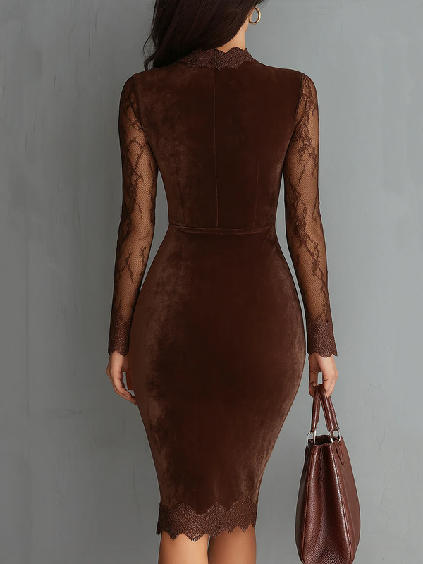 Aurora - elegantes Samtkleid