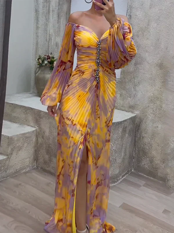 Gisselle - Maxikleid mit V-Ausschnitt