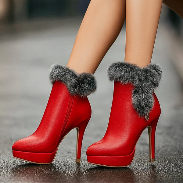 Magda - Warme Stiefel mit Absatz