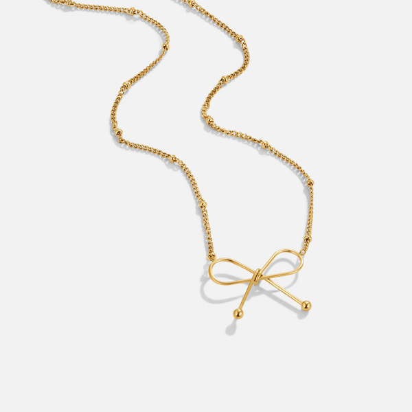 Anika - Gold Schleifenhalskette