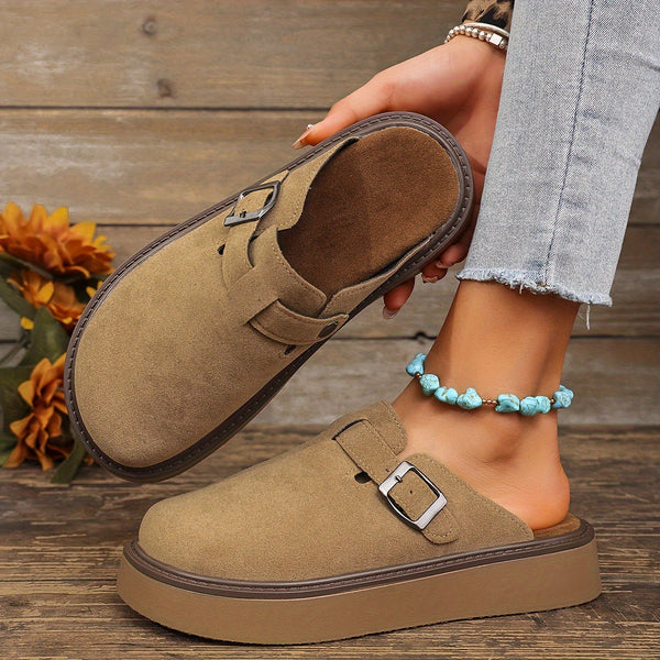 Elvara - moderne Komfort-Plateau-Clogs