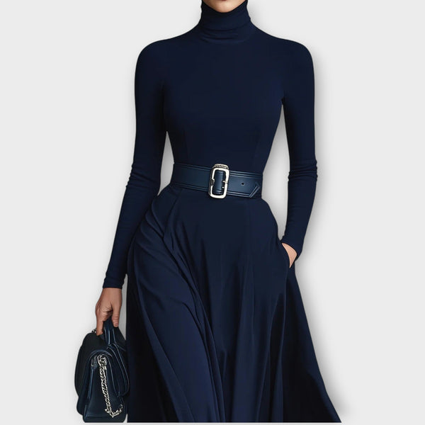 Celina | Kleid mit hohem Kragen