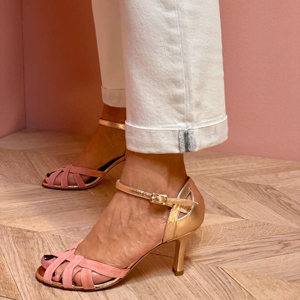 Calista - High-Heel-Sandaletten mit offener Zehenpartie
