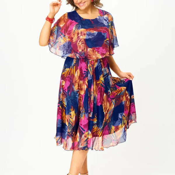 Barbara - bequemes Chiffonkleid