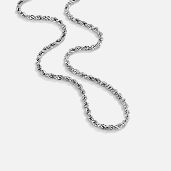 Lea - Silberne Halskette mit gedrehter Kette