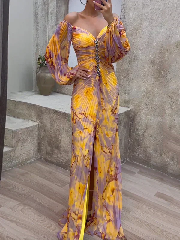 Gisselle - Maxikleid mit V-Ausschnitt