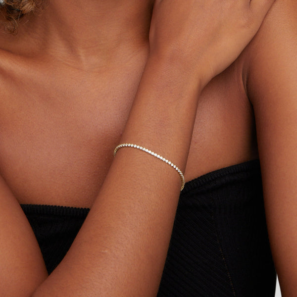 Cordelia - Silbernes Tennisarmband