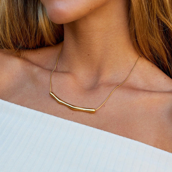 Deana - Gold Bambuskette