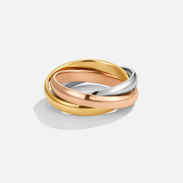 Elena – Dreifarbiger Ring im Loop-Design