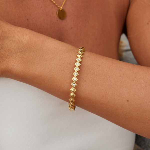 Elle - Crystal Marquise Armreif