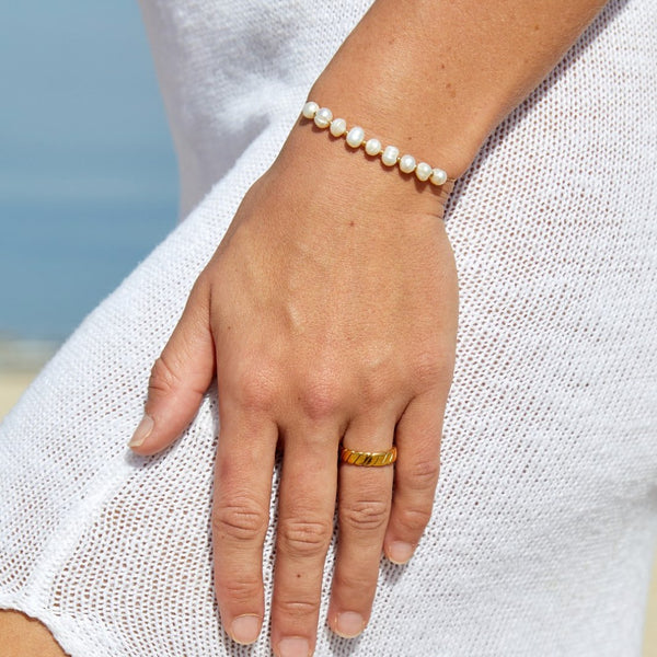 Eva - Süßwasserperlenarmband