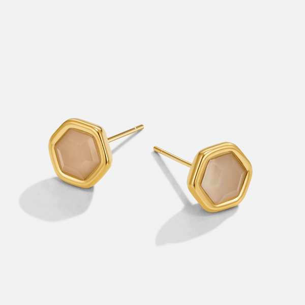 Eva - Moonstone Ohrstecker
