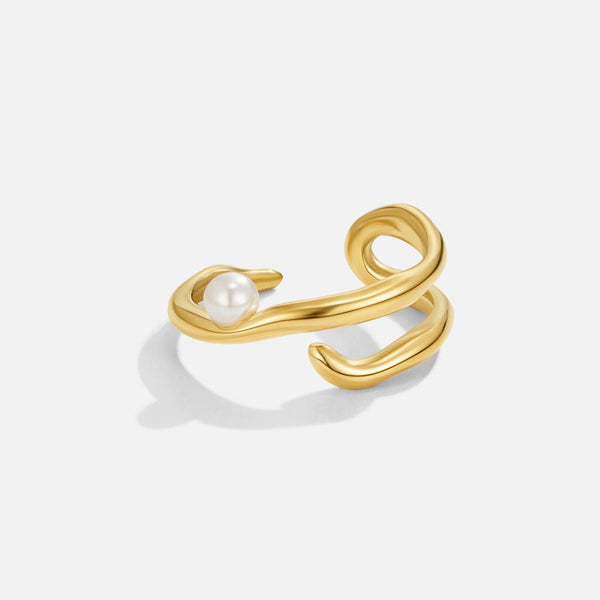Alessa – Offener Ring mit Perle