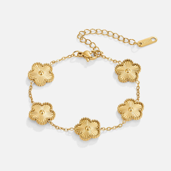 Lilly - Armband aus goldenem Klee