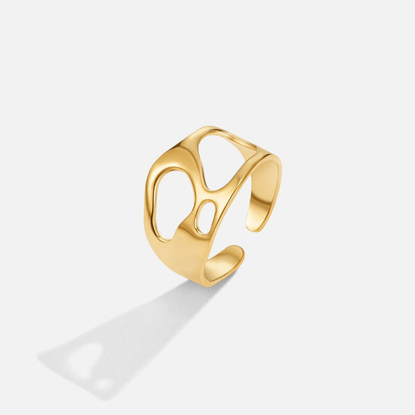 Daria – Offener Goldring im modernen Design