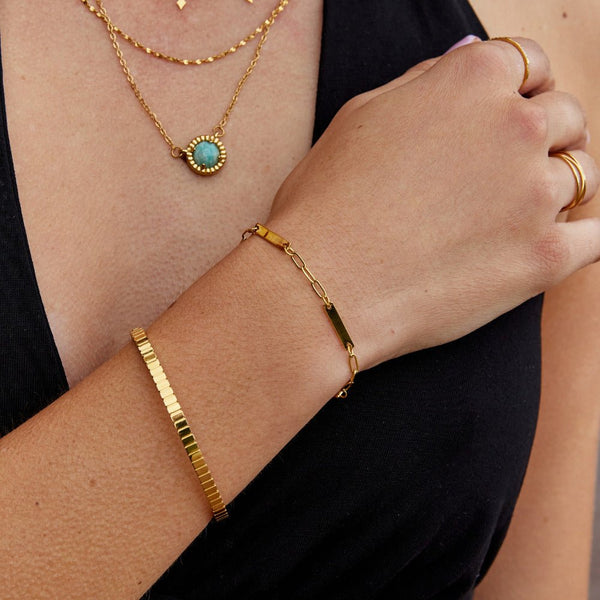 Hailey - Goldkettenarmband