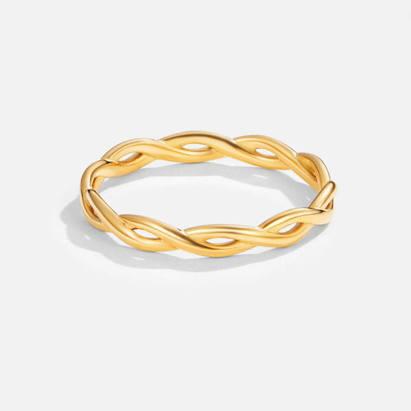 Inara – Gedrehter Goldring im Infinity-Stil