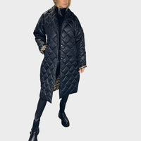 Ofira™ | Wendemantel mit Leoparden-Futter