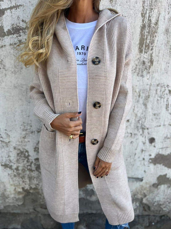 Frida™ | Eleganter, langer Strickcardigan