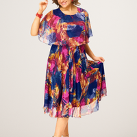 Barbara - bequemes Chiffonkleid