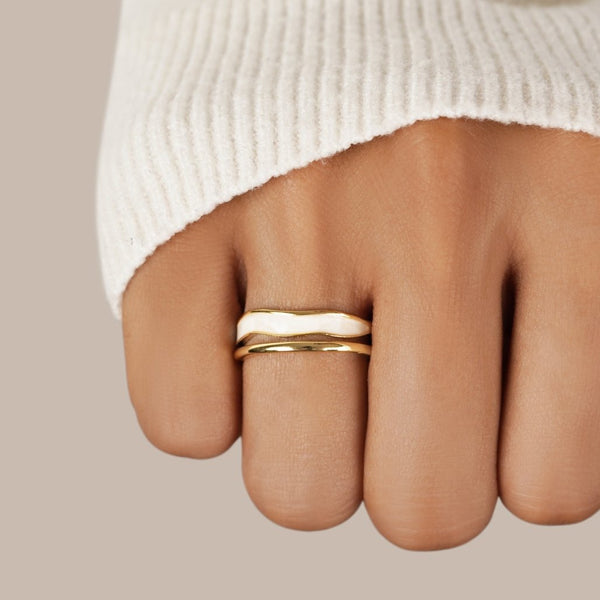 Sahara – Zweifarbiger Layer-Ring