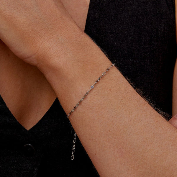 Leila - Silbernes Armband