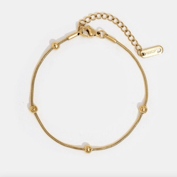 Luna - Goldperlenarmband
