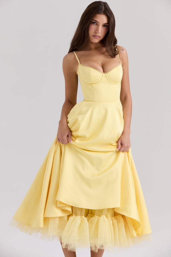 Luce - Midikleid aus Satin und Tüll