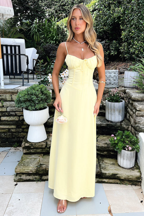 Corina™ - ärmelloses Maxikleid mit Schnürung