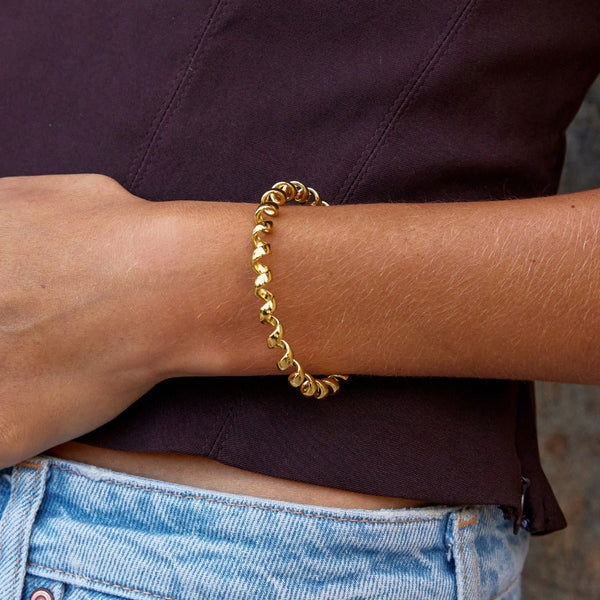 Melinda - Gold Coil Armband