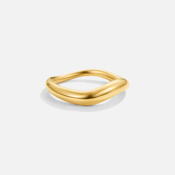 Mina – Wellenförmiger Goldring