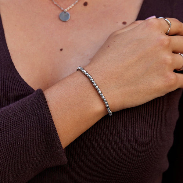 Niloya - Perlenarmband aus Silber