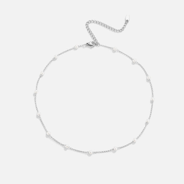 Nura - Perlen Silberkette