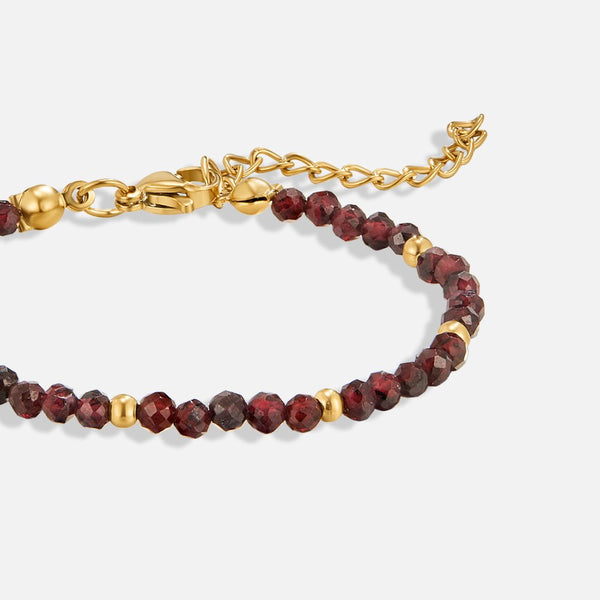 Nina - Armband aus roten Granatperlen