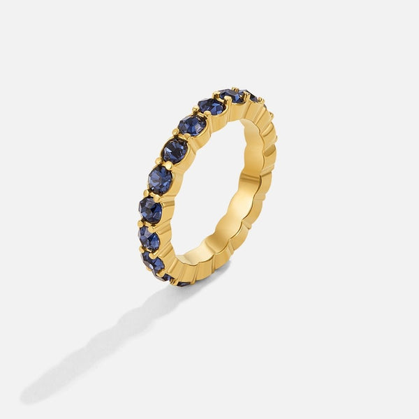 Sabina – Eternity Ring mit blauen Kristallen
