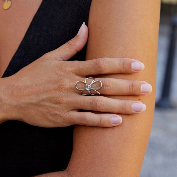 Daisy – Silberring in Blumenform