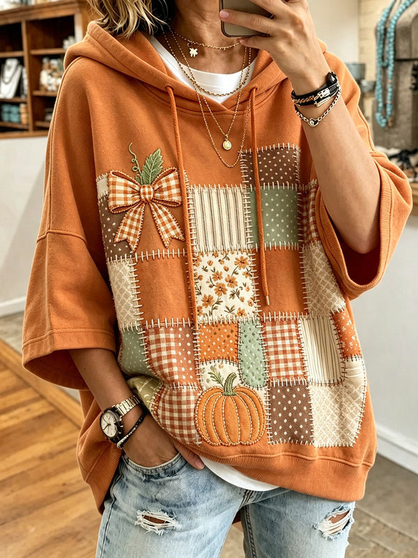 Ronja™ | Kapuzenjacke mit herbstlichem Motivdruck