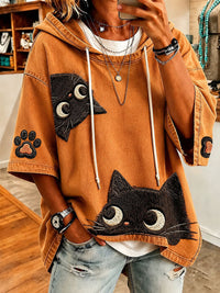 Mathilda™ | Kapuzenjacke mit Katzen-Print