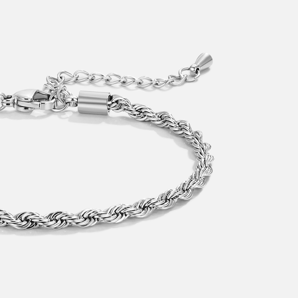 Victoria - Verdrehtes Silbernes Armband