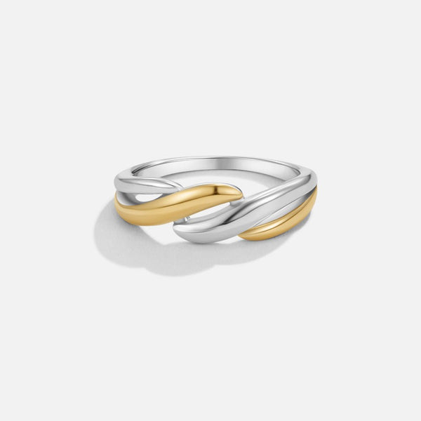 Ella – Zweifarbiger verschlungener Ring
