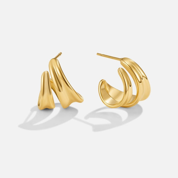Lilah - Goldene Ohrringe