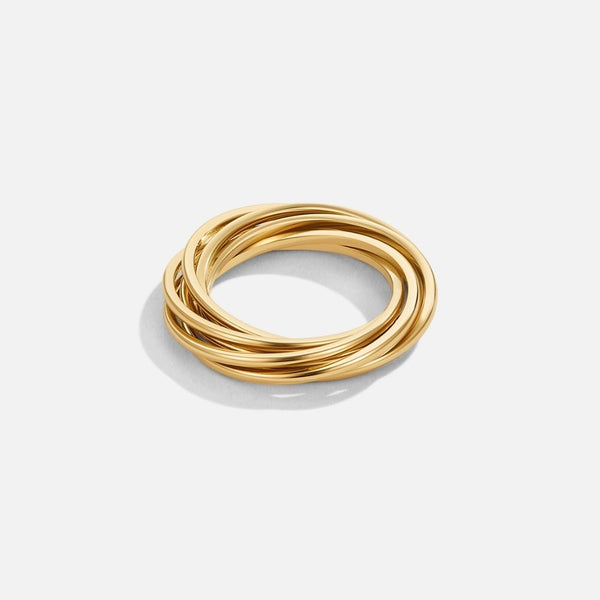 Mia – Mehrreihiger gedrehter Goldring