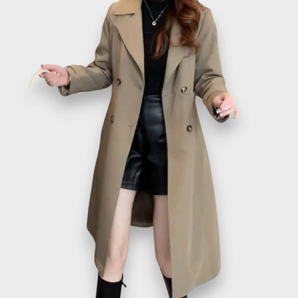 Barbara™ | Elegante Gabardine im Trench-Stil