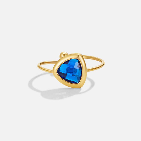 Viana – Ring mit blauem Saphirstein