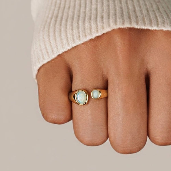 Ariana – Vintage Ring mit Aquamarinstein